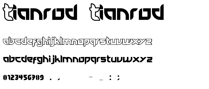 tianrod tianrod font